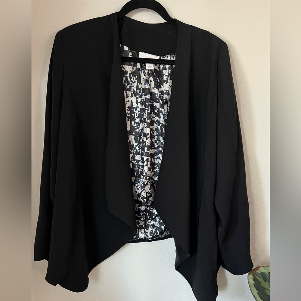 ❗️💲CLOSEOUT SALE: $5 💲❗️- Black Drape Front Blazer